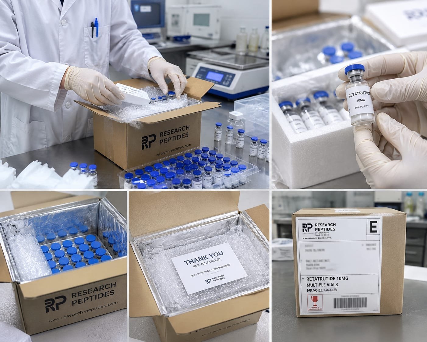 Research product packing and inspection process